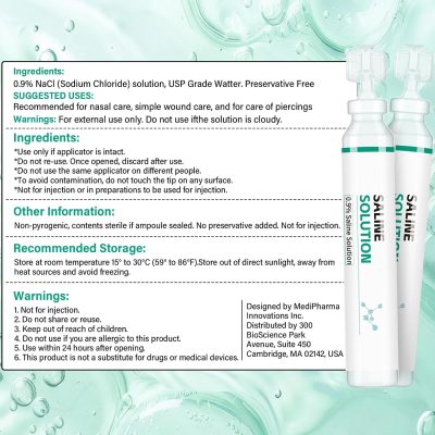 1-10ml Saline Solution Cartridge